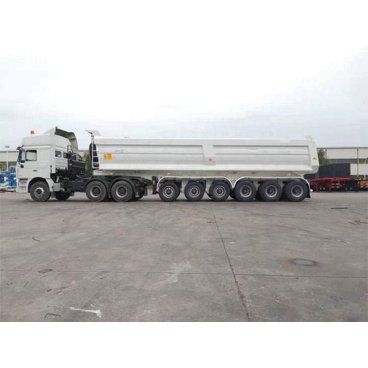 Enem Axle Dump Semi Trailer