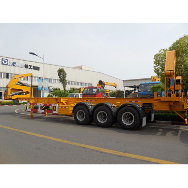 Telung Axle Side Lifter Crane Semi Trailer